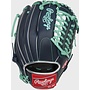 RAWLINGS R9  BASEBALL GLOVE 11.75" RHT NAVY-MINT