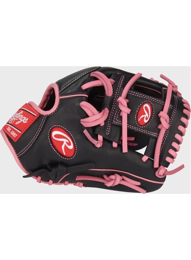 RAWLINGS R9 BASEBALL GLOVE 11.5" RHT BLACK-PINK