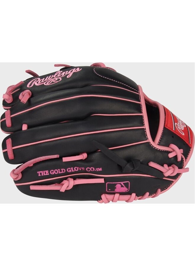 RAWLINGS R9 BASEBALL GLOVE 11.5" RHT BLACK-PINK