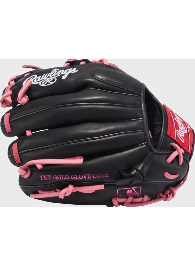 RAWLINGS R9 CONTOUR SERIES BASEBALL GLOVE 11.25" RHT BLACK-PINK