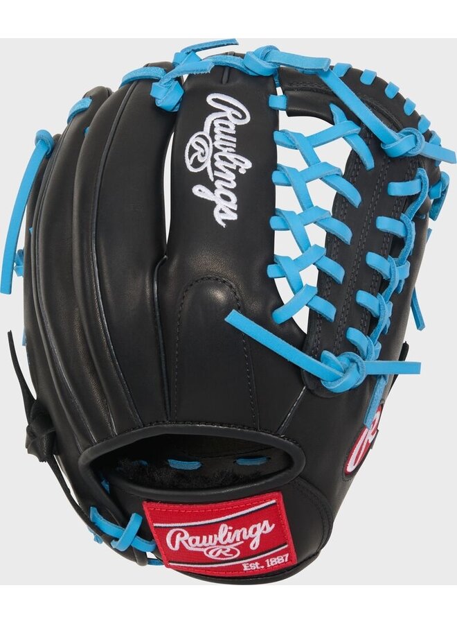 RAWLINGS R9 CONTOUR SERIES BASEBALL GLOVE 11.5" RHT BLACK-BLUE