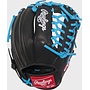 RAWLINGS R9 CONTOUR SERIES BASEBALL GLOVE 11.5" RHT BLACK-BLUE
