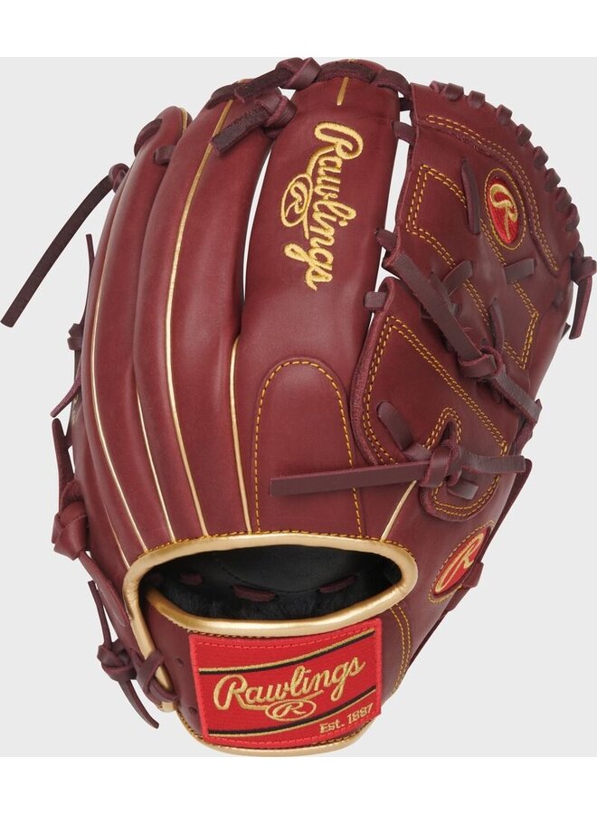 RAWLINGS  R9 BASEBALL GLOVE 12" RHT RED-GOLD