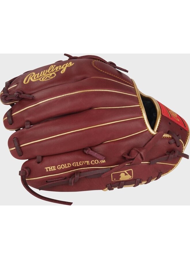 RAWLINGS R9 BASEBALL GLOVE 12" LHT RED-GOLD