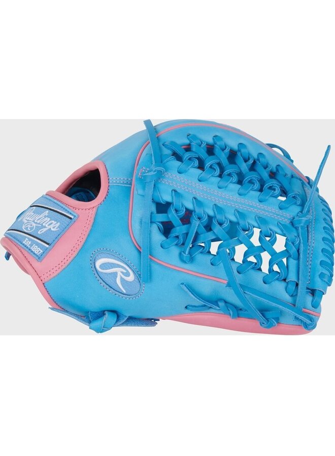RAWLINGS "HEART OF THE HIDE" SERIES BASEBALL GLOVE 12.75" RHT BLUE-PINK