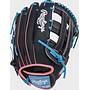 RAWLINGS "HEART OF THE HIDE" SERIES BASEBALL GLOVE 12.5" RHT BLACK BLUE-PINK