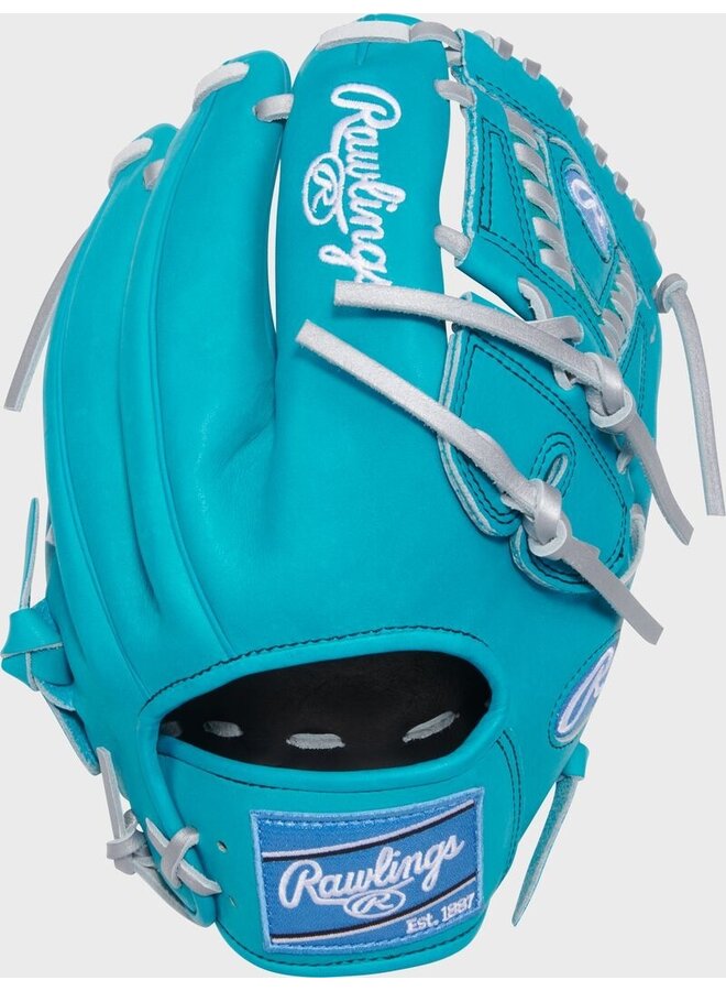 RAWLINGS "HEART OF THE HIDE" SERIES BASEBALL GLOVE 11.75"RHT TEAL-BLUE