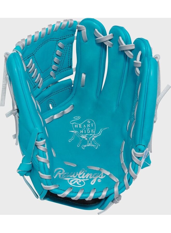 RAWLINGS "HEART OF THE HIDE" SERIES BASEBALL GLOVE 11.75"RHT TEAL-BLUE