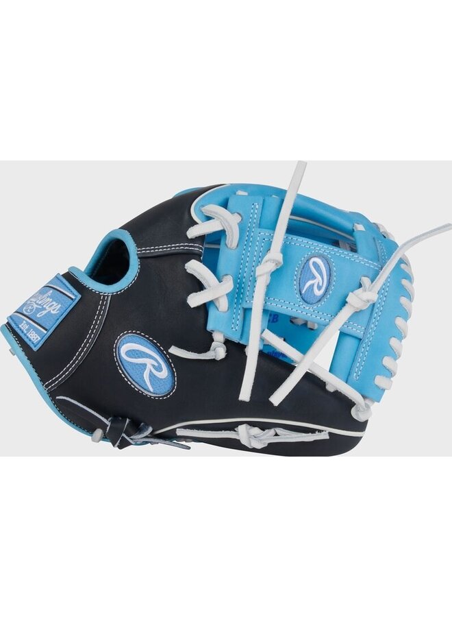 RAWLINGS "HEART OF THE HIDE" SERIES BASEBALL GLOVE 11.75" RHT BLUE-BLACK