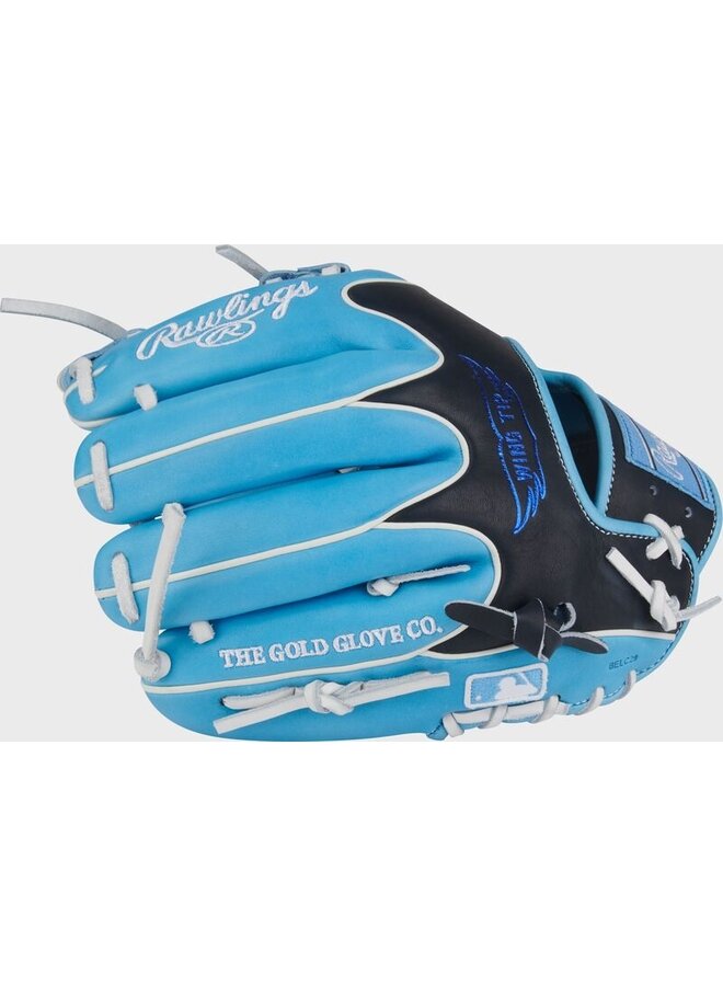 RAWLINGS "HEART OF THE HIDE" SERIES BASEBALL GLOVE 11.75" RHT BLUE-BLACK