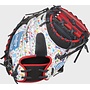 RAWLINGS HOH CATCHERS MITT A. RUTSCHMAN PATTERN 33.5" RHT BLACK-RED/SPLATTER