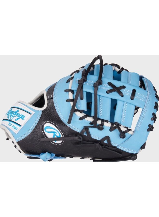 RAWLINGS HOH BASEBALL FIRST BASE GLOVE - 13" RHT BLUE-BLACK
