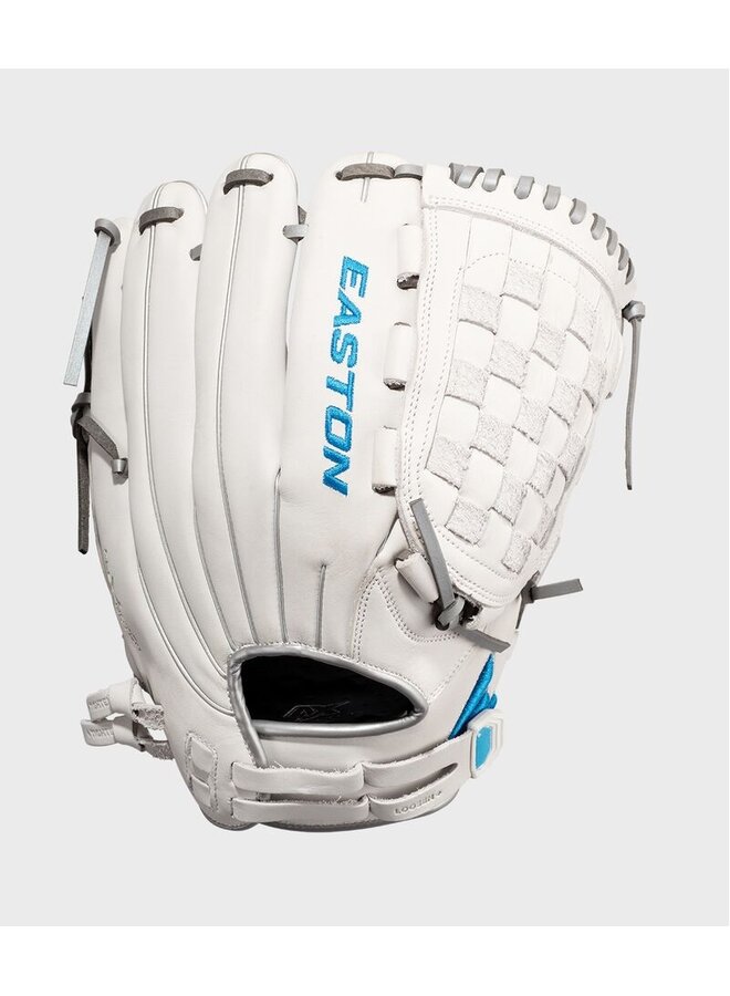 EASTON GHOST NX FP SOFTBALL GLOVE 12.5" RHT WHITE-BLUE