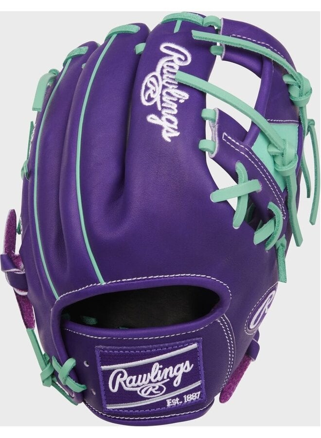 RAWLINGS HOH BASEBALL GLOVE 11.5" RHT PURPLE/MINT