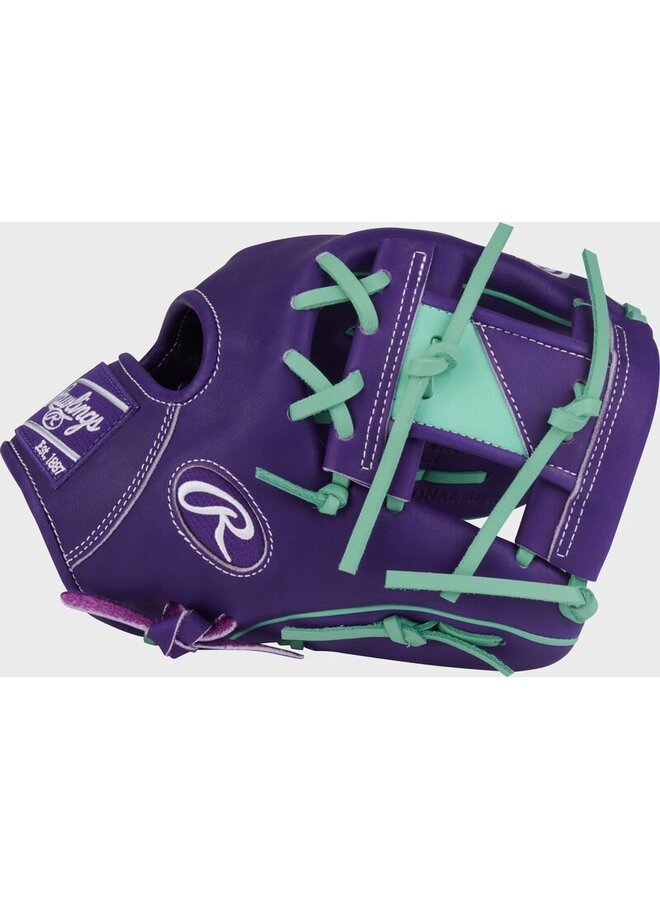 RAWLINGS HOH BASEBALL GLOVE 11.5" RHT PURPLE/MINT