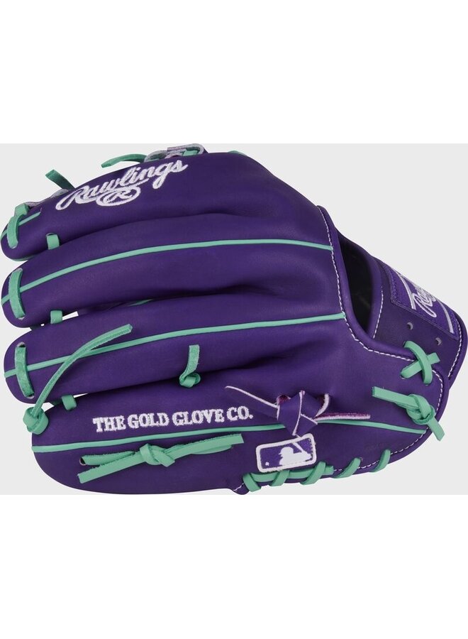 RAWLINGS HOH BASEBALL GLOVE 11.5" RHT PURPLE/MINT