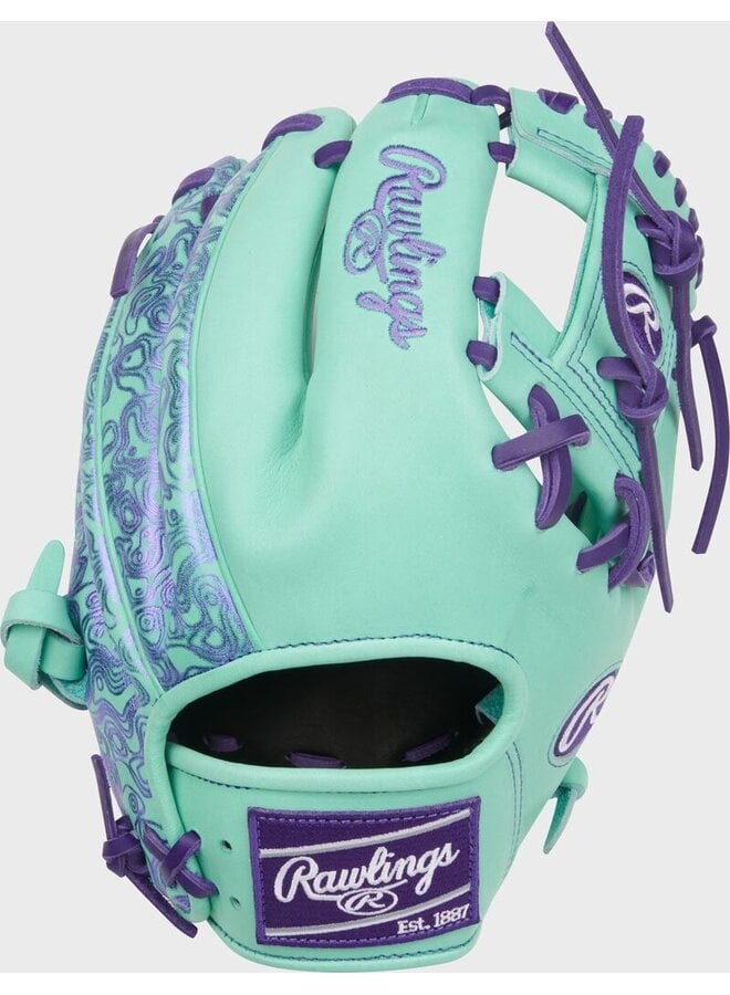 RAWLINGS HOH BASEBALL GLOVE 11.5" RHT  MINT/PURPLE
