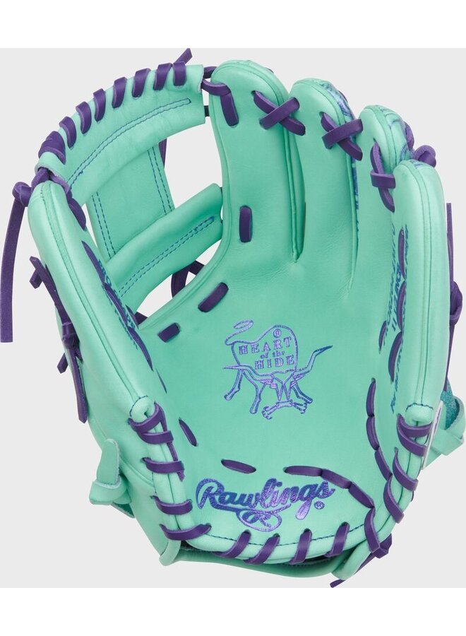 RAWLINGS HOH BASEBALL GLOVE 11.5" RHT  MINT/PURPLE