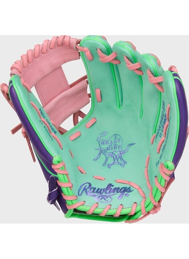 RAWLINGS HOH BASEBALL GLOVE 11.5" CF RHT  MINT/PURPLE/PINK