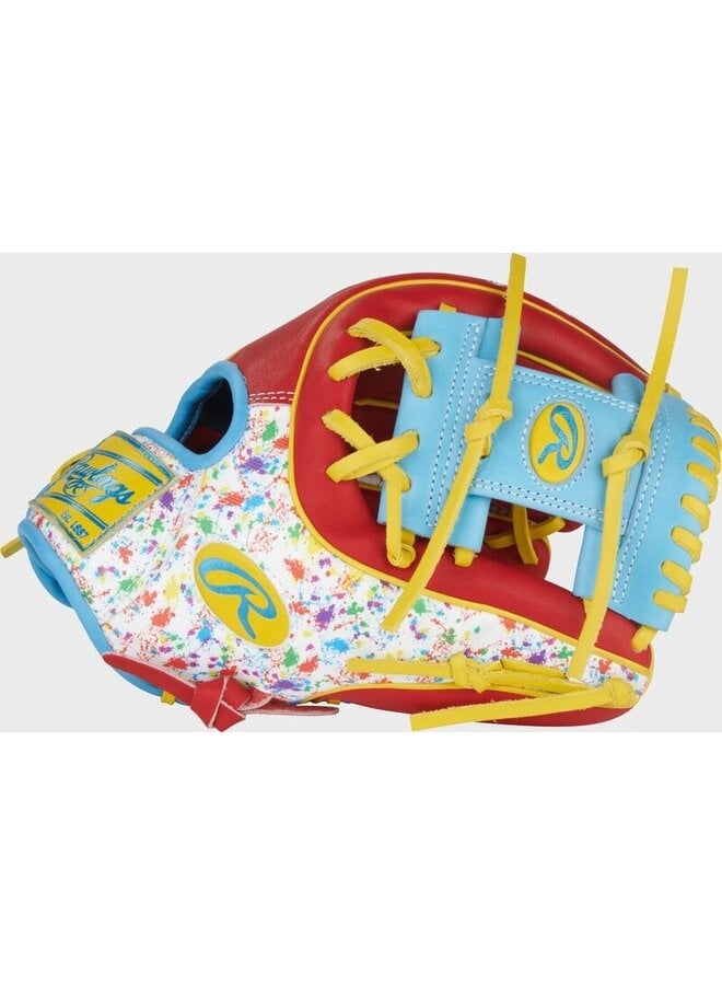 RAWLINGS HOH BASEBALL GLOVE 11.5" RHT SCARLET/SPLATTER