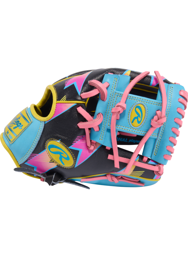 RAWLINGS HOH BASEBALL GLOVE SPRING BREAK 11.5"  BLACK/COLUMBIA BLUE/PINK RHT