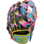 RAWLINGS HOH BASEBALL GLOVE SPRING BREAK 11.5"  BLACK/COLUMBIA BLUE/PINK RHT