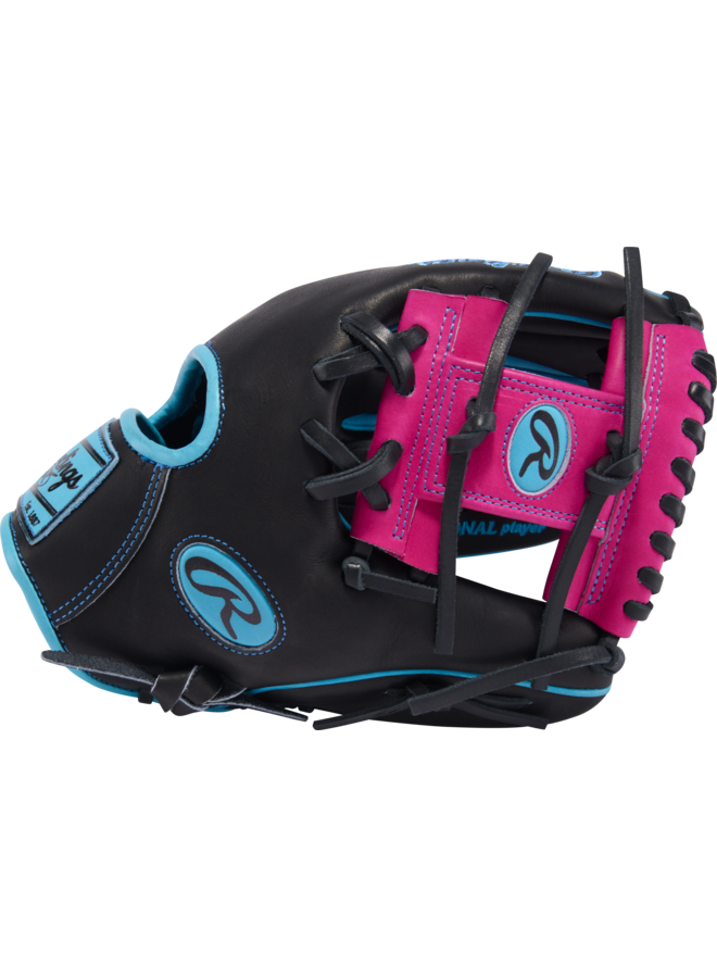RAWLINGS HOH BASEBALL GLOVE SPRING BREAK 11.5"  BLACK/PINK/BLUE RHT