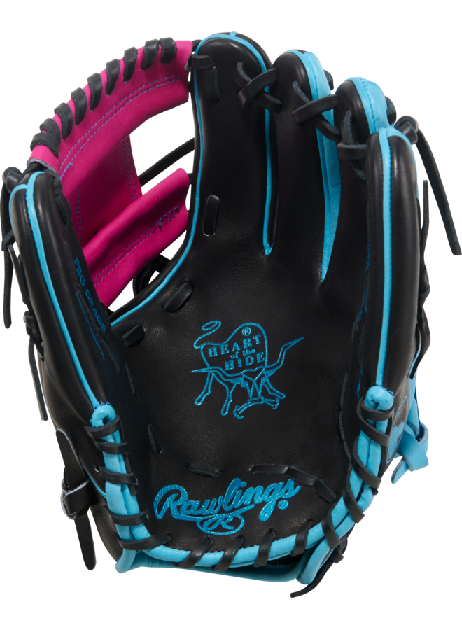 RAWLINGS HOH BASEBALL GLOVE SPRING BREAK 11.5"  BLACK/PINK/BLUE RHT
