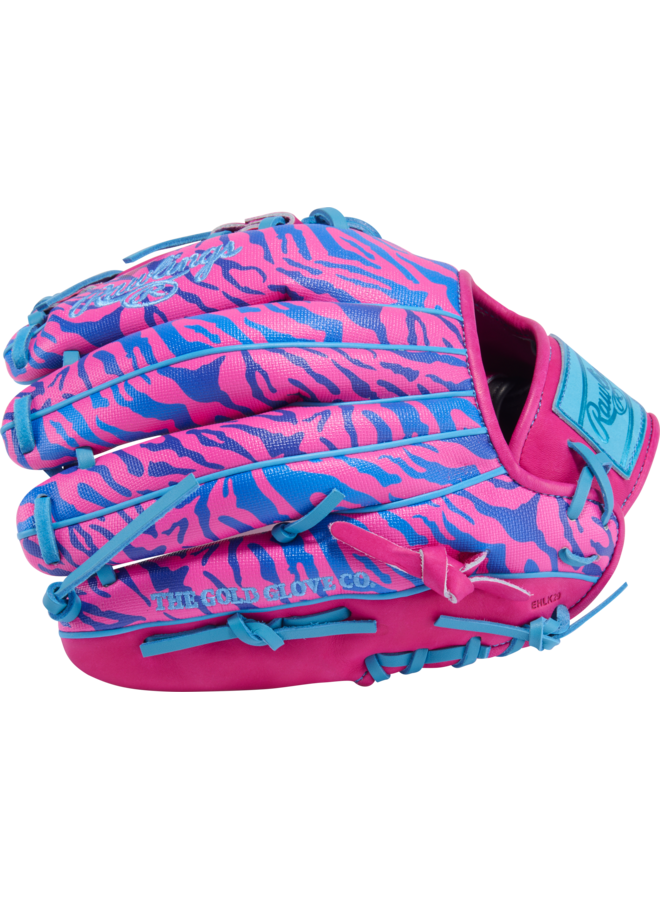 RAWLINGS HOH BASEBALL GLOVE SPRING BREAK 12"  BERRY/COLUMBIA BLUE -RHT