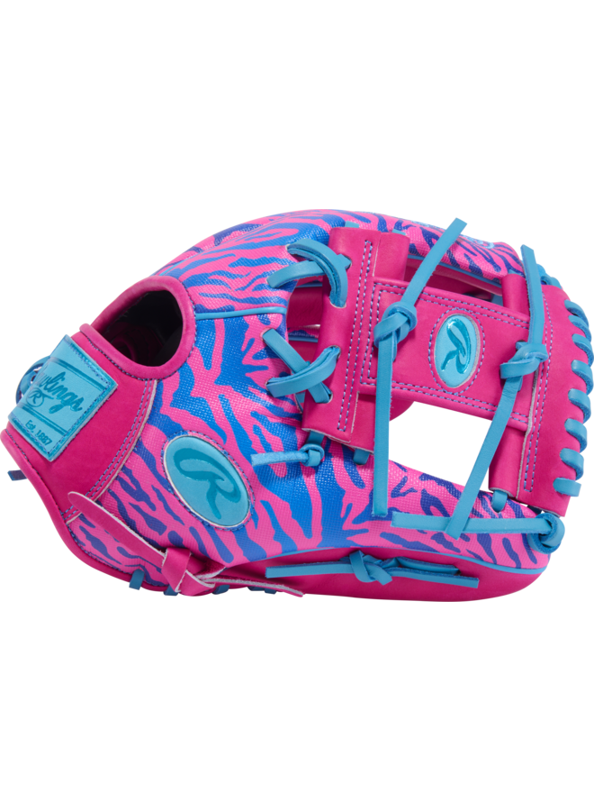 RAWLINGS HOH BASEBALL GLOVE SPRING BREAK 12"  BERRY/COLUMBIA BLUE -RHT