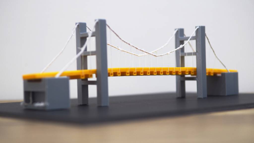 Building a Small Cable Suspension Bridge - the Basics Plus a Video