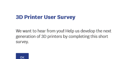 3D Printer User Survey