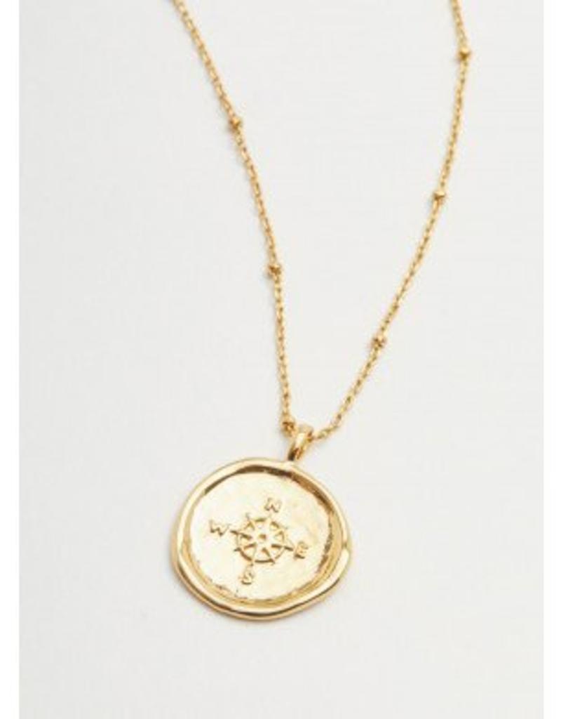 LABEL Gorjana Compass Coin Necklace LABEL