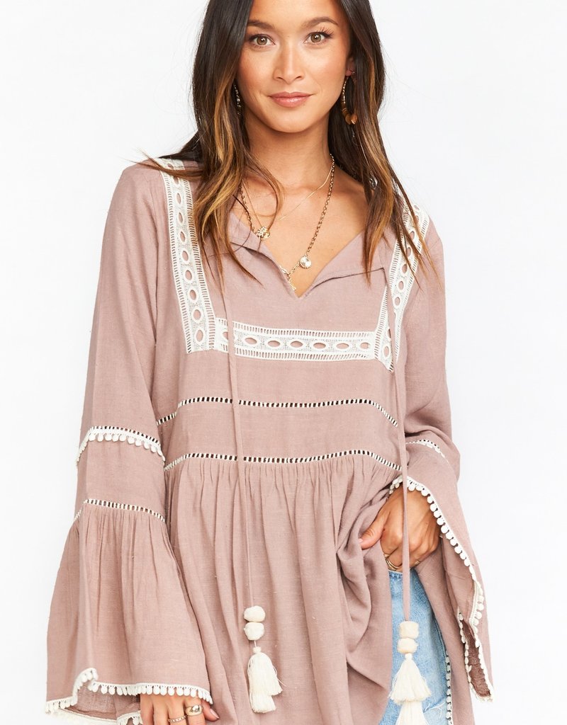 tan tunic dress