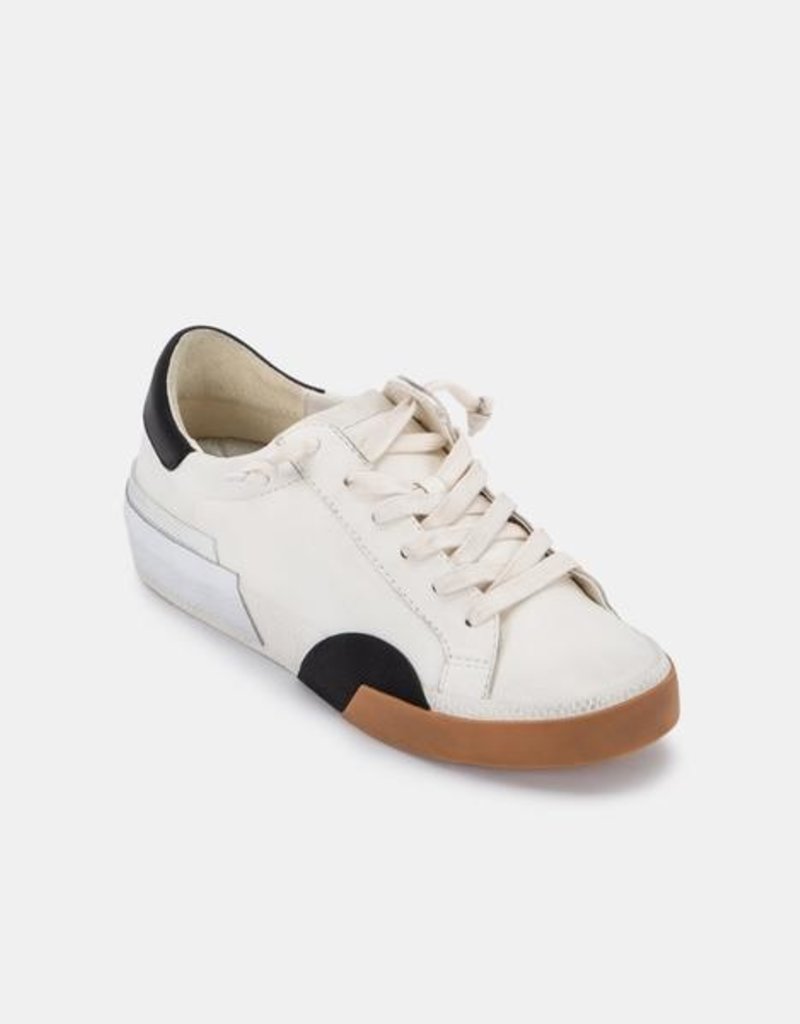 Dolce Vita Zina Sneaker - White Black Leather