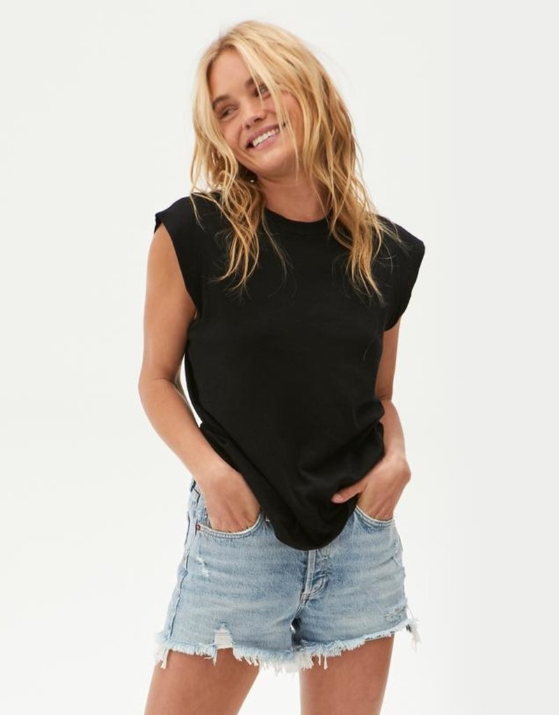 Michael Stars Joey Power Shoulder Tee 
