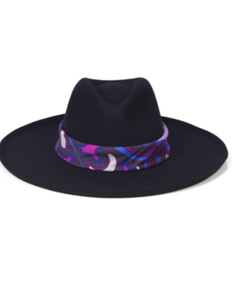 Lack of Color Melodic Fedora - Black