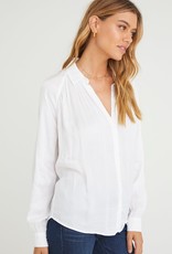 Bella Dahl Long Sleeve Raglan Shirt - White