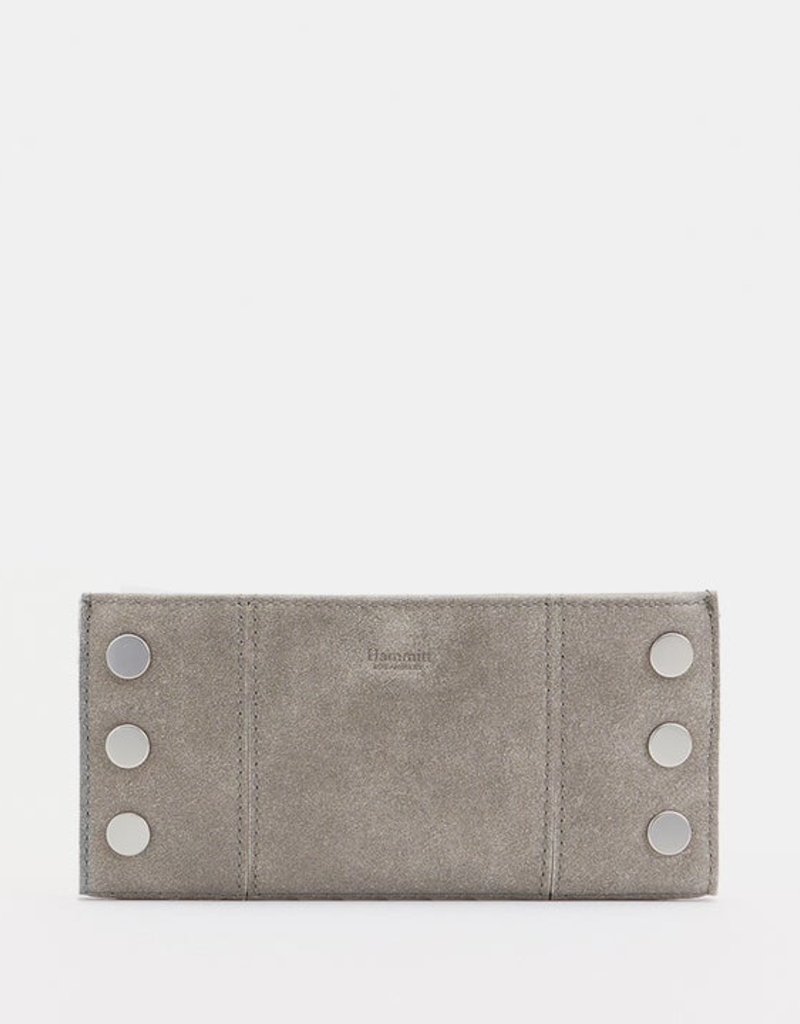 Hammitt 110 North Bifold Pewter Leather Wallet