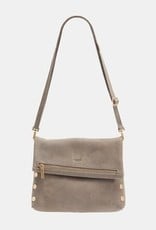 Hammitt VIP Medium Functional Leather Clutch - Grey Natural/Gold