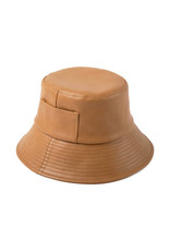 Lack of Color Wave Bucket Hat - Tan Vegan Leather
