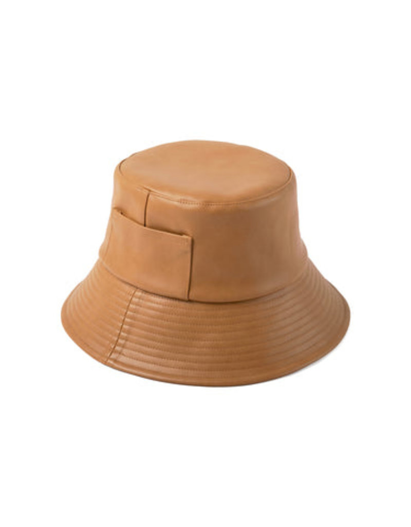 Lack of Color Wave Bucket Hat - Tan Vegan Leather