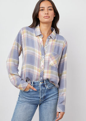 Rails Hunter Button Up - Periwinkle Pink Multi