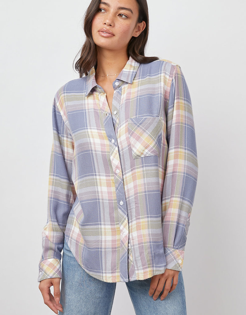 Rails Hunter Button Up - Periwinkle Pink Multi