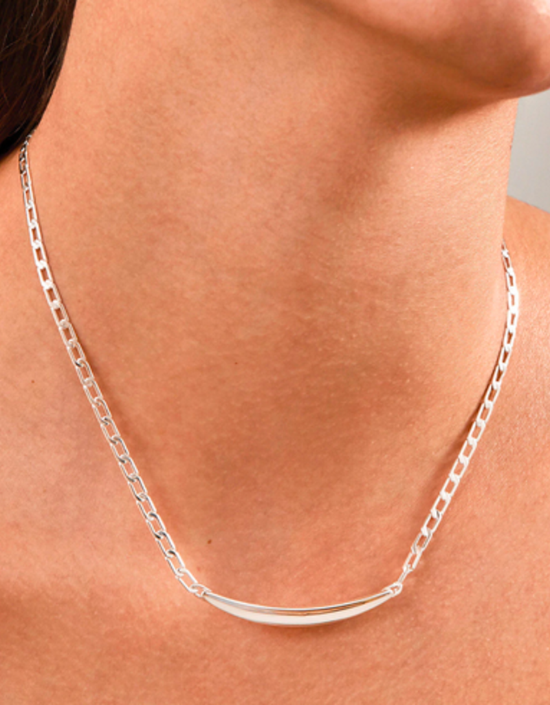 Jenny Bird Willa Slim Necklace - Silver