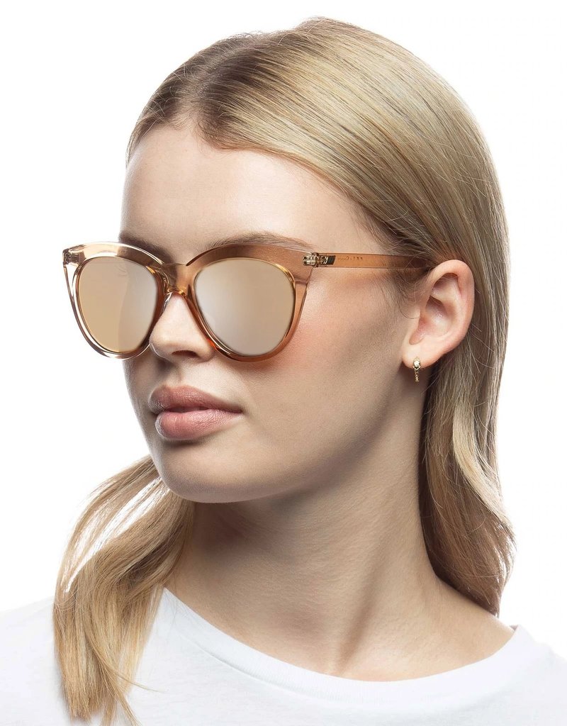 Le Specs Halfmoon Magic Sunglasses - Copper Mirror