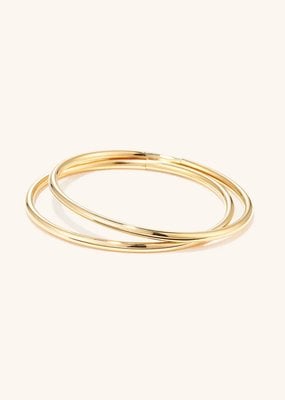 Jenny Bird Dane Bangle Set - 7" Gold