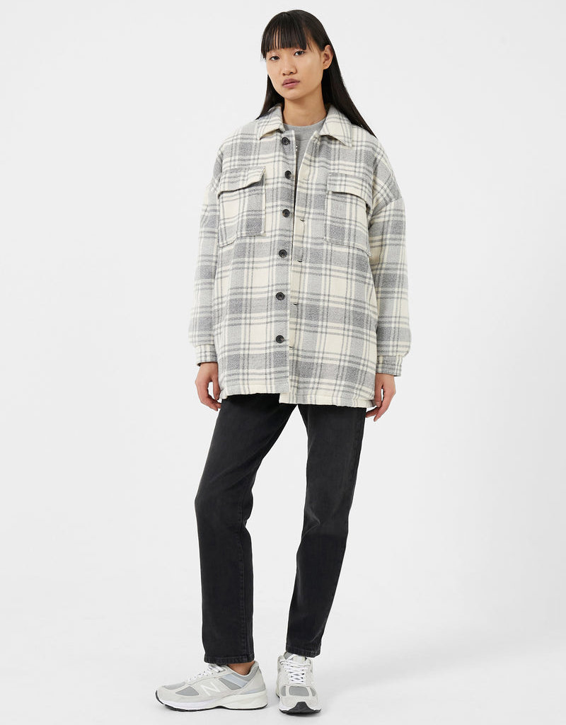 French Connection Caty Checked Shacket