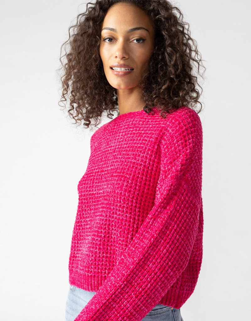 Sanctuary Under The Stars Chenille Sweater - Power Pink