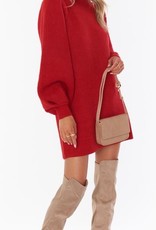 Show Me Your Mumu Dixon Sweater Dress - Red Knit